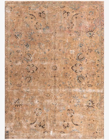 7' 5 x 10' 4 Hand Knotted Ultra Vintage Persian Wool Rug