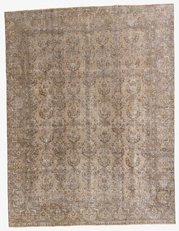 9' 4 x 12' Hand Knotted Ultra Vintage Persian Wool Rug