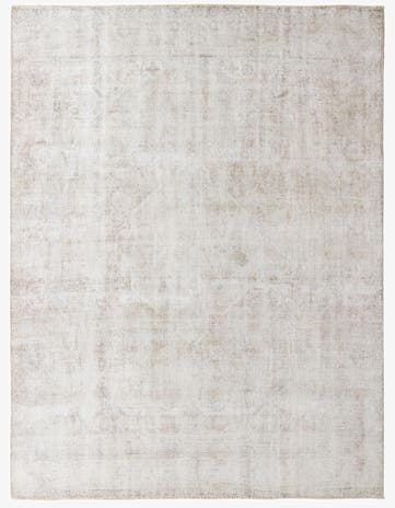 9' 3 x 12' 1 Hand Knotted Ultra Vintage Persian Wool Rug