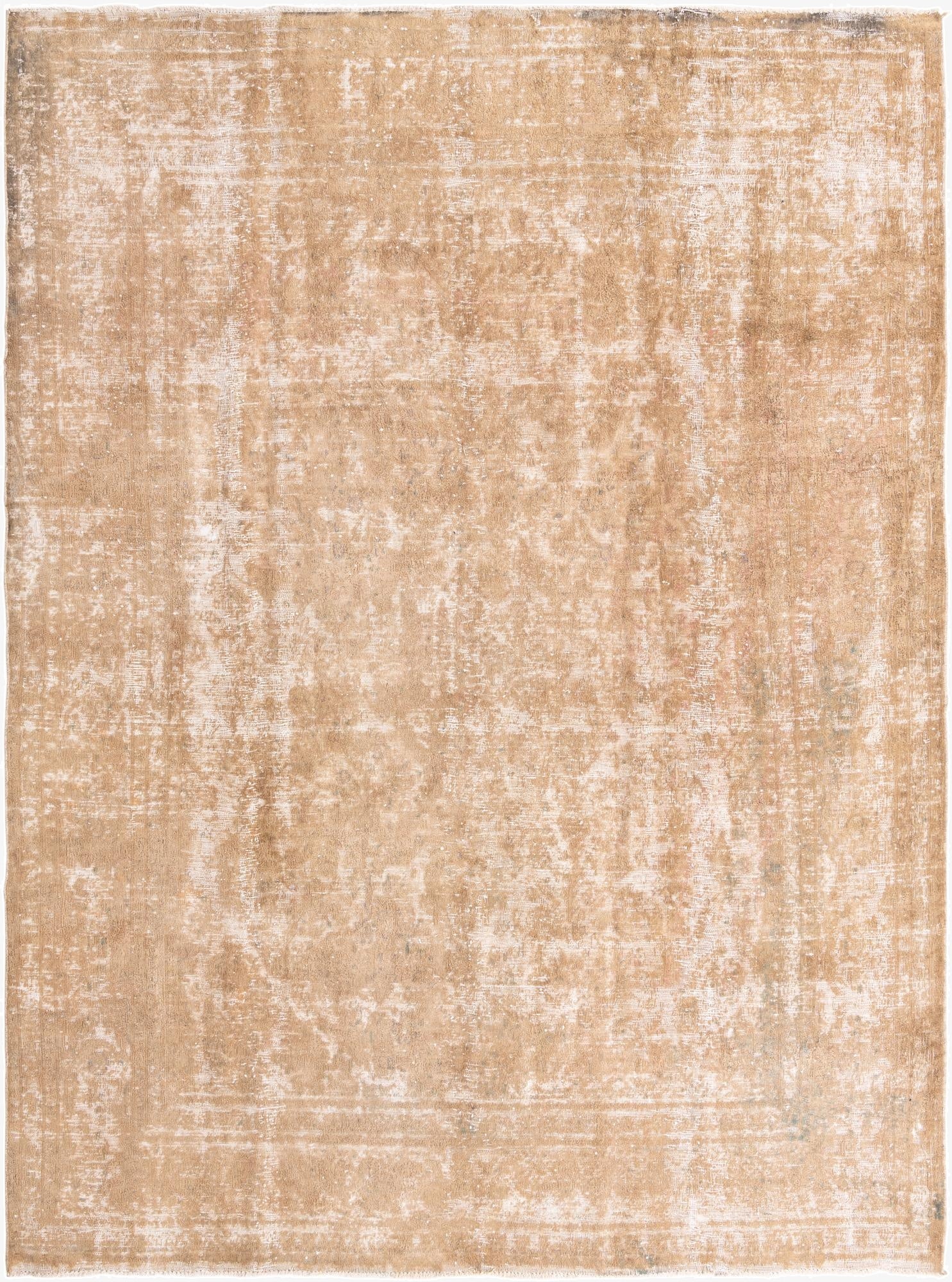 9' 6 x 12' 10  Hand Knotted Ultra Vintage Persian Wool Rug