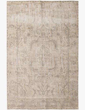 6' 5 x 9' 6 Hand Knotted Ultra Vintage Persian Wool Rug