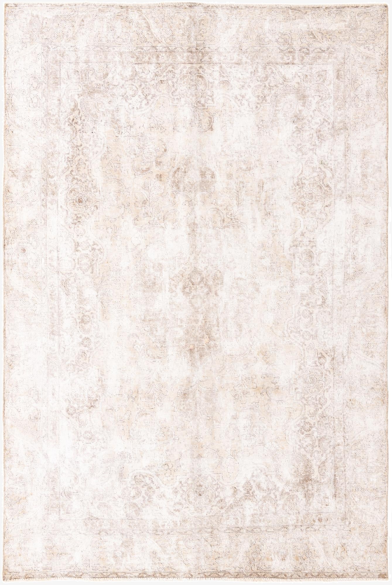 6' 7 x 10'  Hand Knotted Ultra Vintage Persian Wool Rug