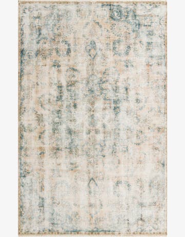 6' 4 x 10' Hand Knotted Ultra Vintage Persian Wool Rug