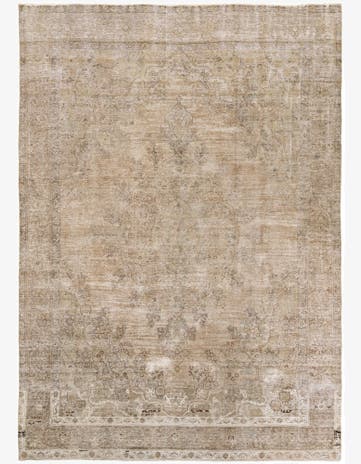 9' 3 x 13' Hand Knotted Ultra Vintage Persian Wool Rug