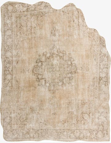 9' 4 x 11' 6 Hand Knotted Ultra Vintage Persian Wool Rug