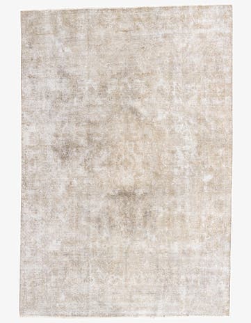 7' 7 x 11' Hand Knotted Ultra Vintage Persian Wool Rug