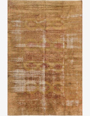 4' 10 x 7' 6 Hand Knotted Ultra Vintage Persian Wool Rug