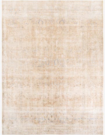 10' 1 x 13' 1 Hand Knotted Ultra Vintage Persian Wool Rug