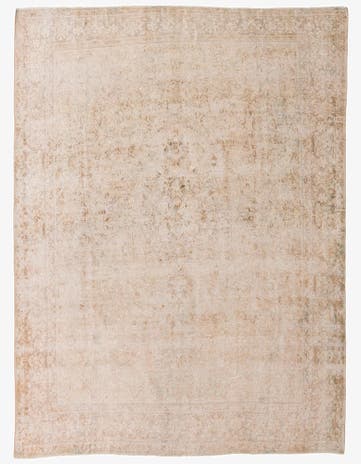 8' x 10' 8 Hand Knotted Ultra Vintage Persian Wool Rug