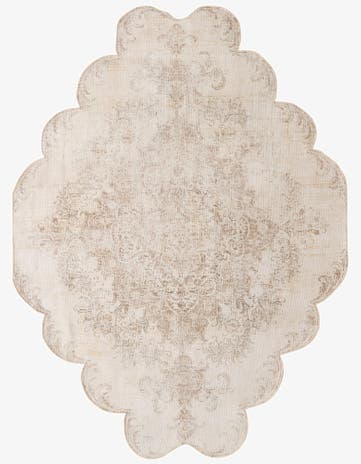 7' 2 x 9' 1 Hand Knotted Ultra Vintage Persian Wool Rug