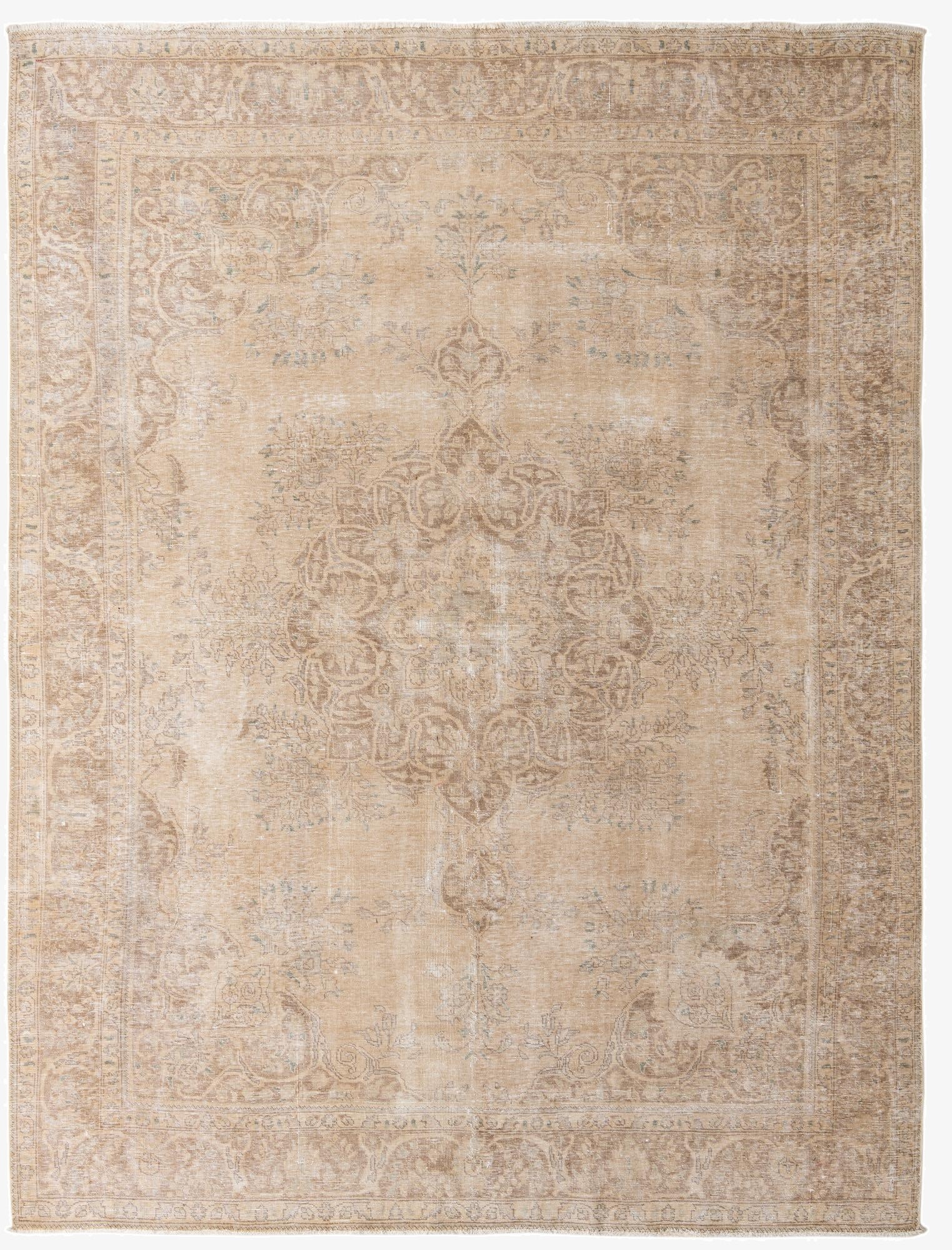 9' 6 x 12' 3  Hand Knotted Ultra Vintage Persian Wool Rug