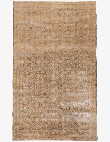 5' 6 x 9' 4 Hand Knotted Ultra Vintage Persian Wool Rug