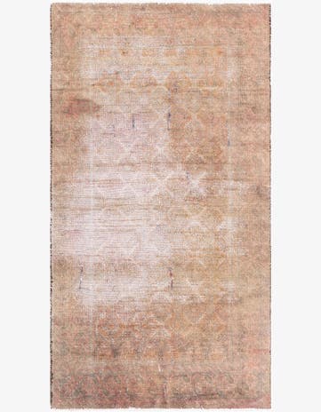 3' 4 x 6' 2 Hand Knotted Ultra Vintage Persian Wool Rug