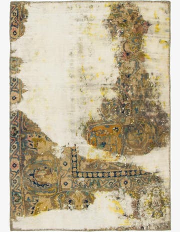 3' 2 x 4' 7 Hand Knotted Ultra Vintage Persian Wool Rug