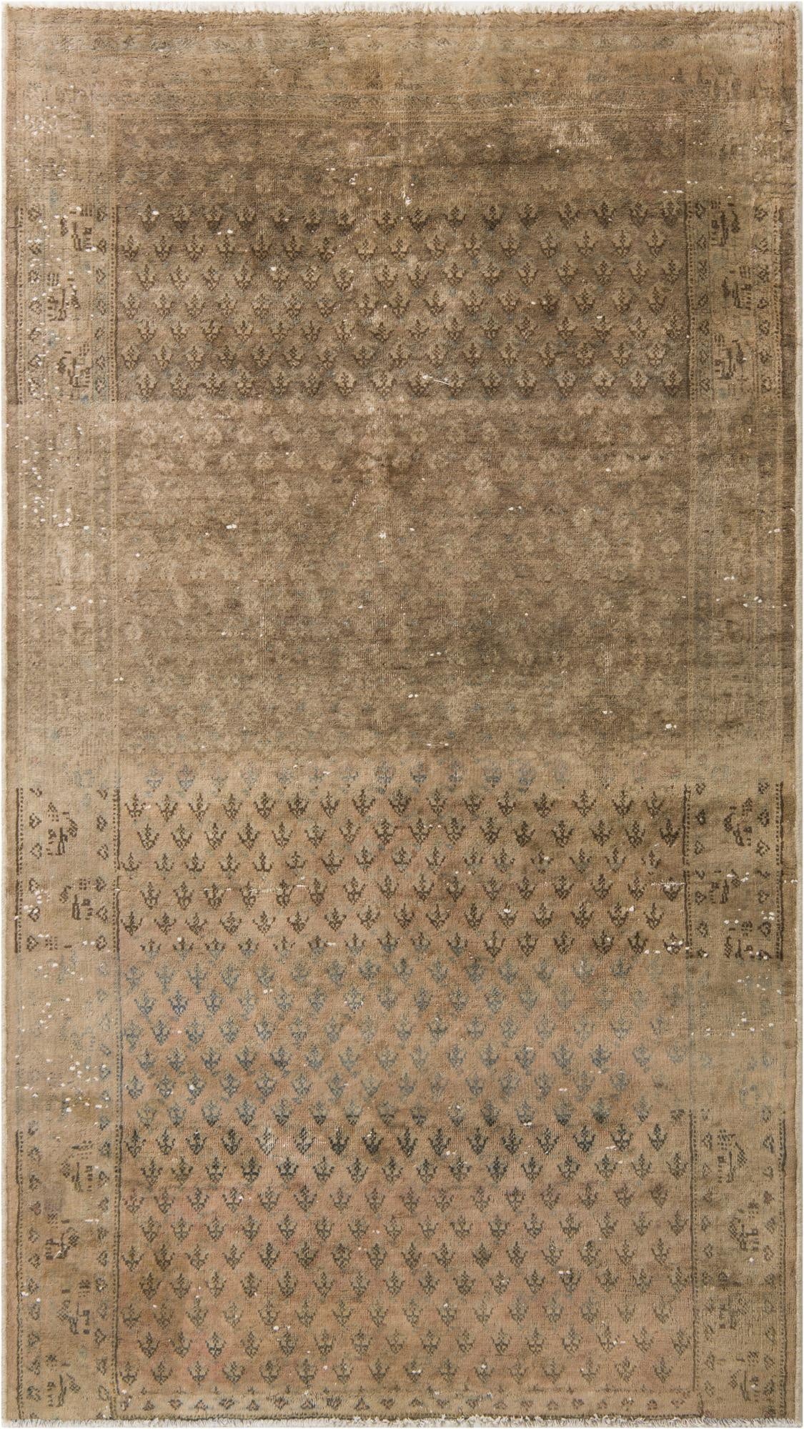 4' 8 x 8' 3  Hand Knotted Ultra Vintage Persian Wool Rug