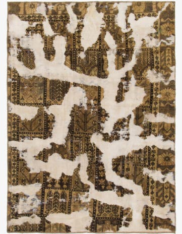 5' 2 x 7' Hand Knotted Ultra Vintage Persian Wool Rug