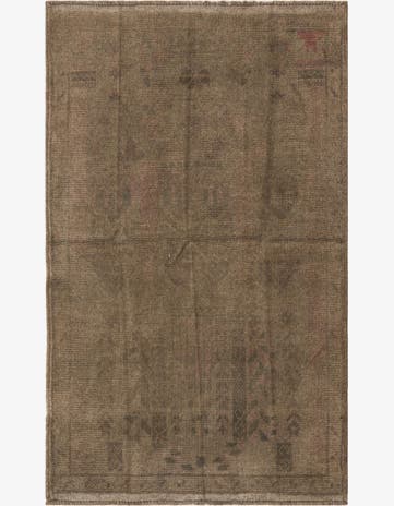 2' 10 x 4' 8 Hand Knotted Ultra Vintage Persian Wool Rug