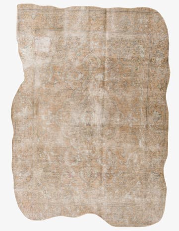 6' 5 x 8' 10 Hand Knotted Ultra Vintage Persian Wool Rug