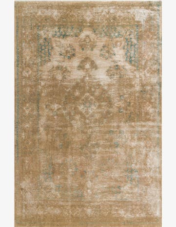 7' 2 x 10' 9 Hand Knotted Ultra Vintage Persian Wool Rug