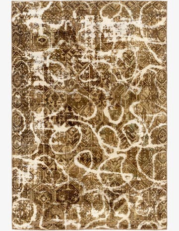 5' 10 x 8' 10 Hand Knotted Ultra Vintage Persian Wool Rug