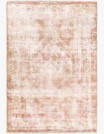 3' 6 x 5' Hand Knotted Ultra Vintage Persian Wool Rug