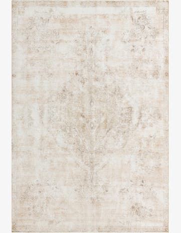 7' x 10' 5 Hand Knotted Ultra Vintage Persian Wool Rug