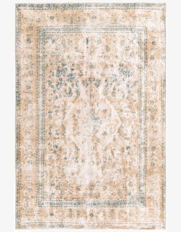 6' x 9' 3 Hand Knotted Ultra Vintage Persian Wool Rug