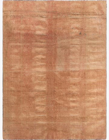 6' 4 x 8' 7 Hand Knotted Ultra Vintage Persian Wool Rug