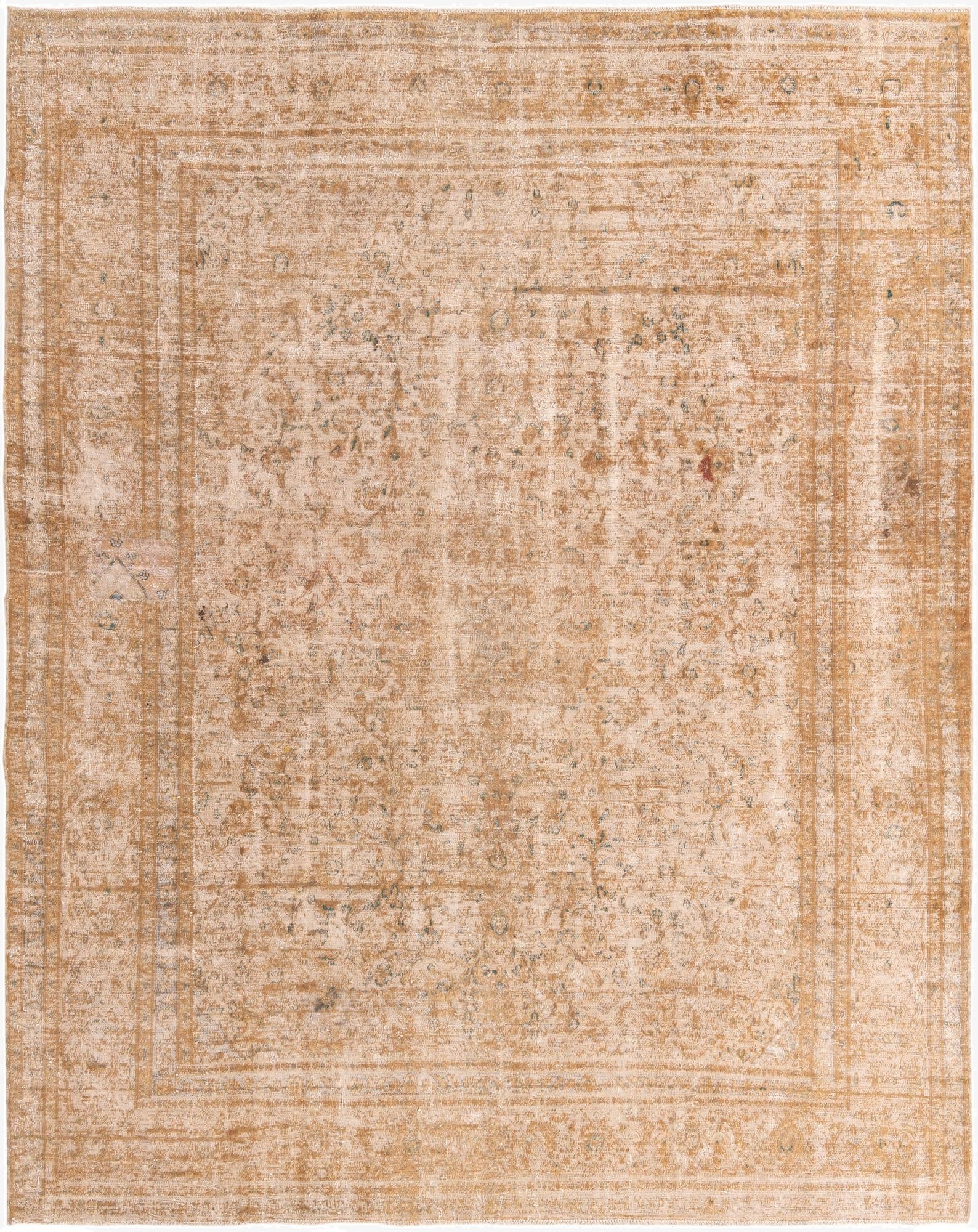 Primary image 9' 6 x 12' 2  Hand Knotted Ultra Vintage Persian Wool Rug