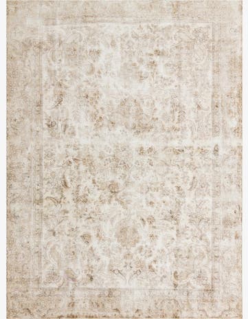 8' 10 x 12' Hand Knotted Ultra Vintage Persian Wool Rug