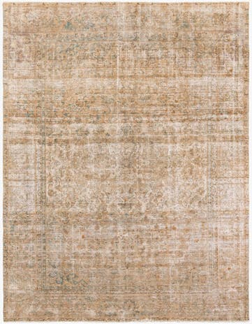 8' 8 x 11' 10 Hand Knotted Ultra Vintage Persian Wool Rug