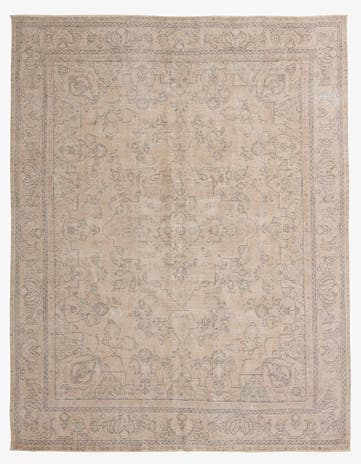 9' 9 x 12' 4 Hand Knotted Ultra Vintage Persian Wool Rug