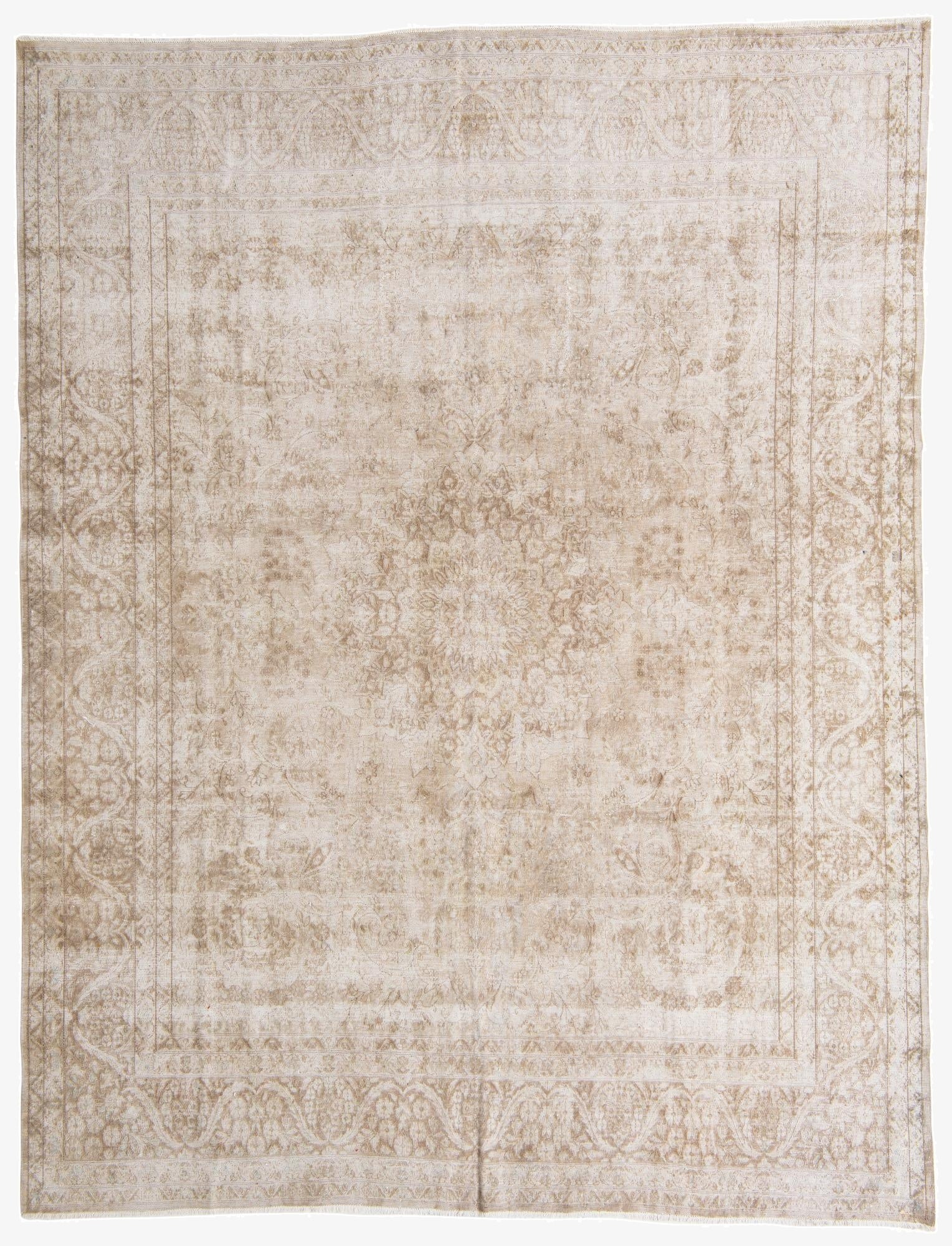 9' 8 x 12' 7  Hand Knotted Ultra Vintage Persian Wool Rug