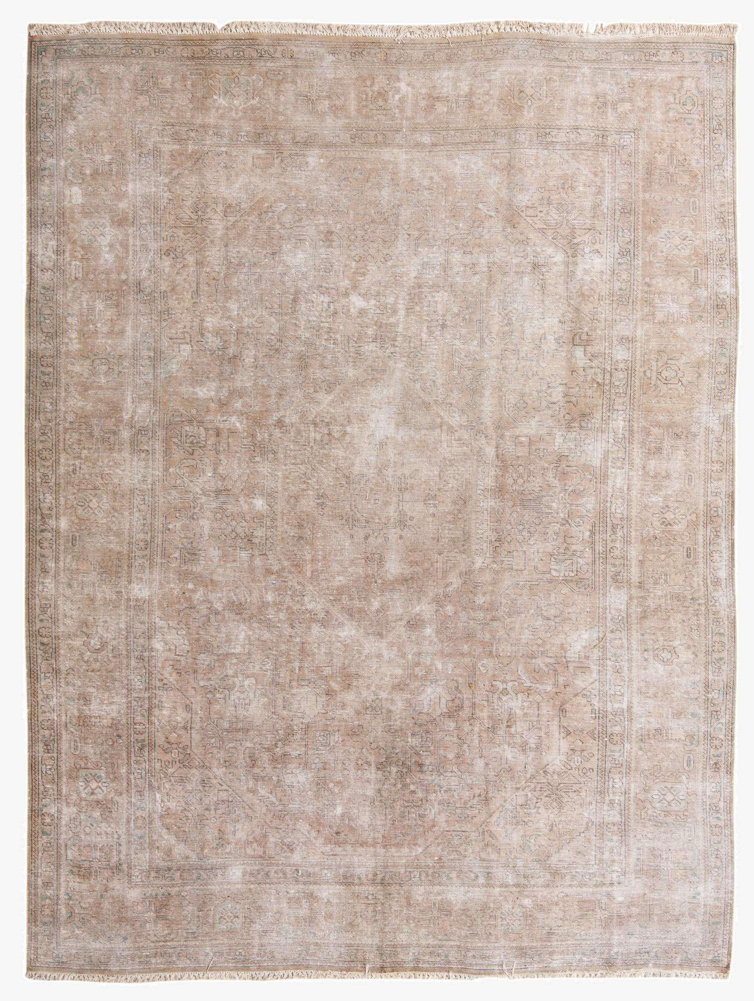 9' 6 x 12' 9  Hand Knotted Ultra Vintage Persian Wool Rug