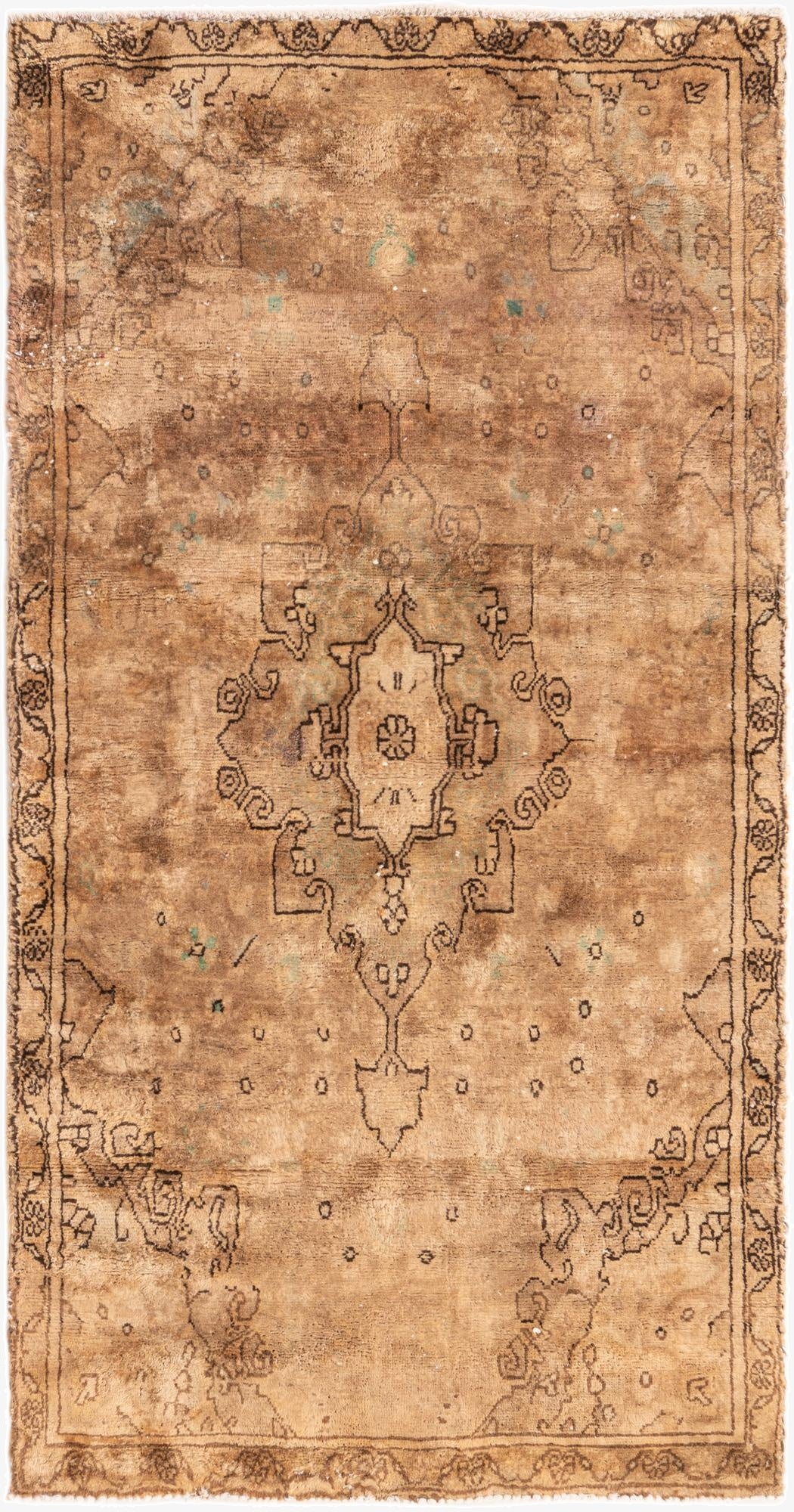 3' 4 x 6' 4  Hand Knotted Ultra Vintage Persian Wool Rug