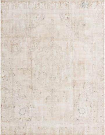 9' 2 x 12' 2 Hand Knotted Ultra Vintage Persian Wool Rug