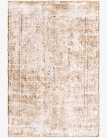 6' 3 x 9' 4 Hand Knotted Ultra Vintage Persian Wool Rug