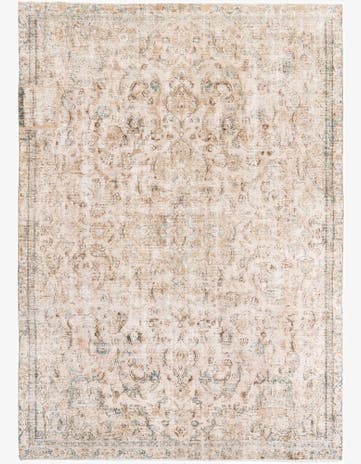 7' 5 x 10' 3 Hand Knotted Ultra Vintage Persian Wool Rug