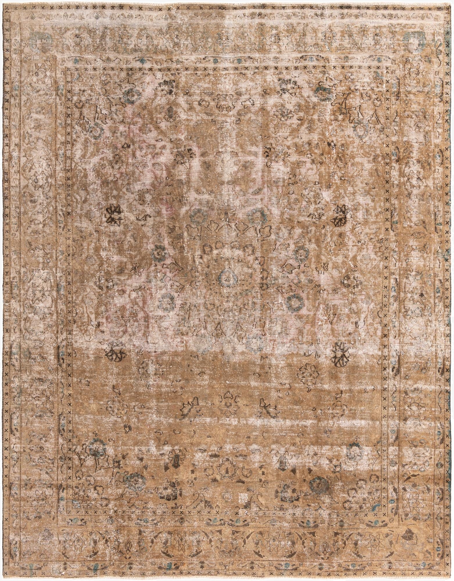 Primary image 9' 5 x 12' 3  Hand Knotted Ultra Vintage Persian Wool Rug