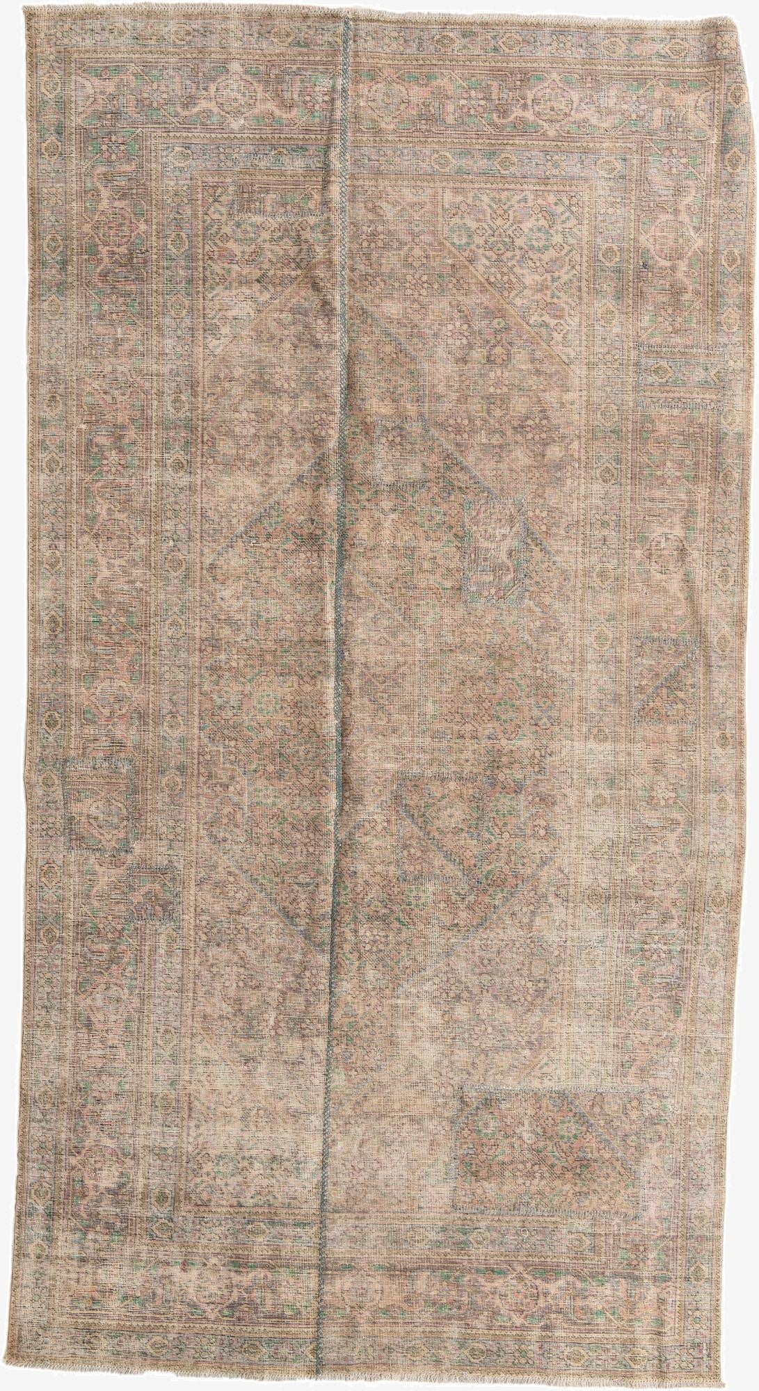 6' 5 x 9' 3  Hand Knotted Ultra Vintage Persian Wool Rug