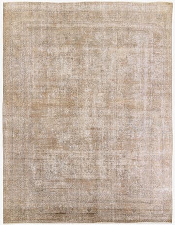 9' 7 x 12' 5 Hand Knotted Ultra Vintage Persian Wool Rug