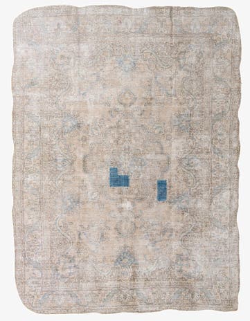 9' 6 x 12' 10 Hand Knotted Ultra Vintage Persian Wool Rug