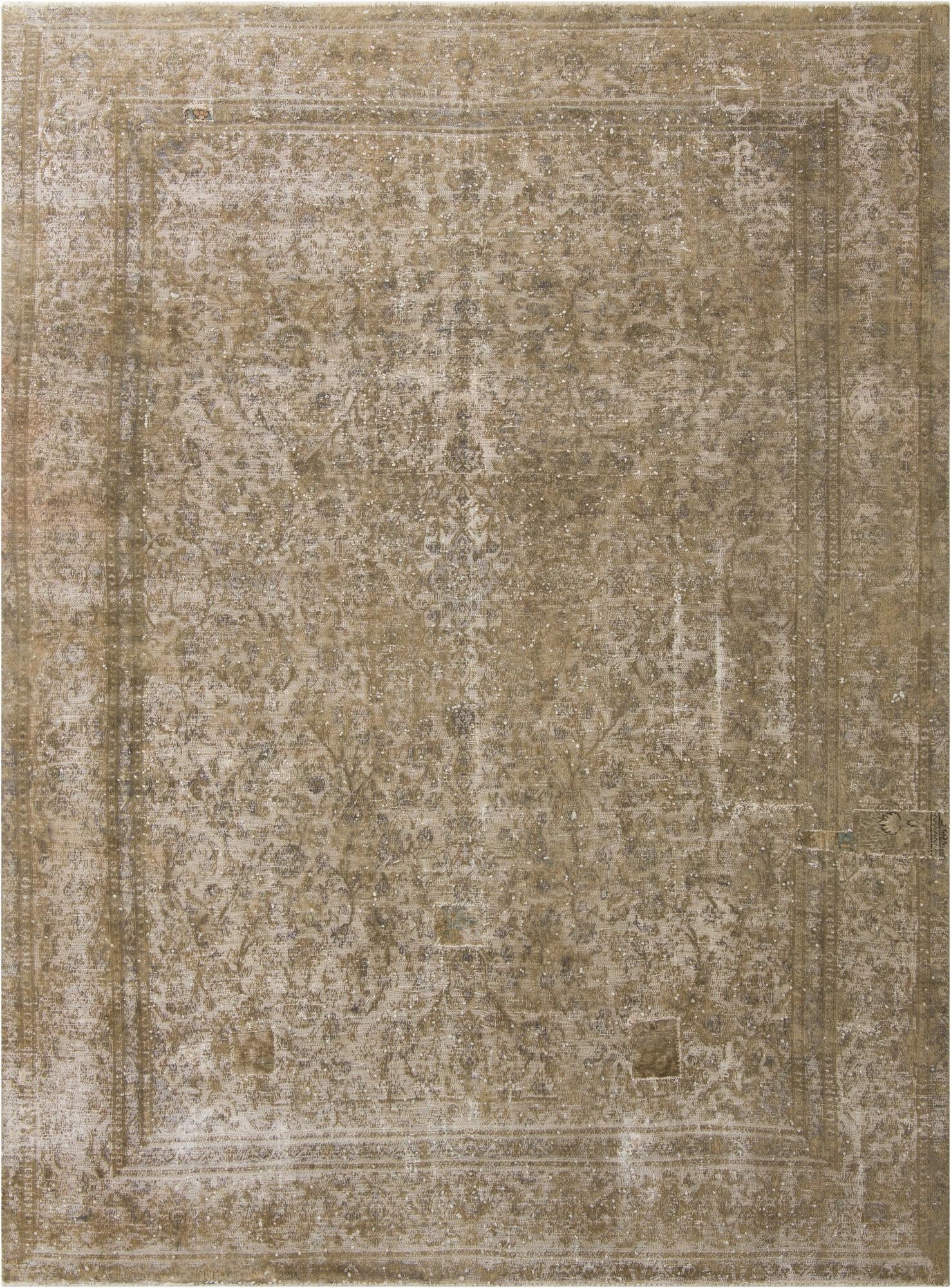 9' 2 x 12' 1  Hand Knotted Ultra Vintage Persian Wool Rug