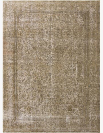 9' 2 x 12' 1 Hand Knotted Ultra Vintage Persian Wool Rug