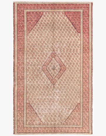 3' 10 x 6' 5 Hand Knotted Ultra Vintage Persian Wool Rug