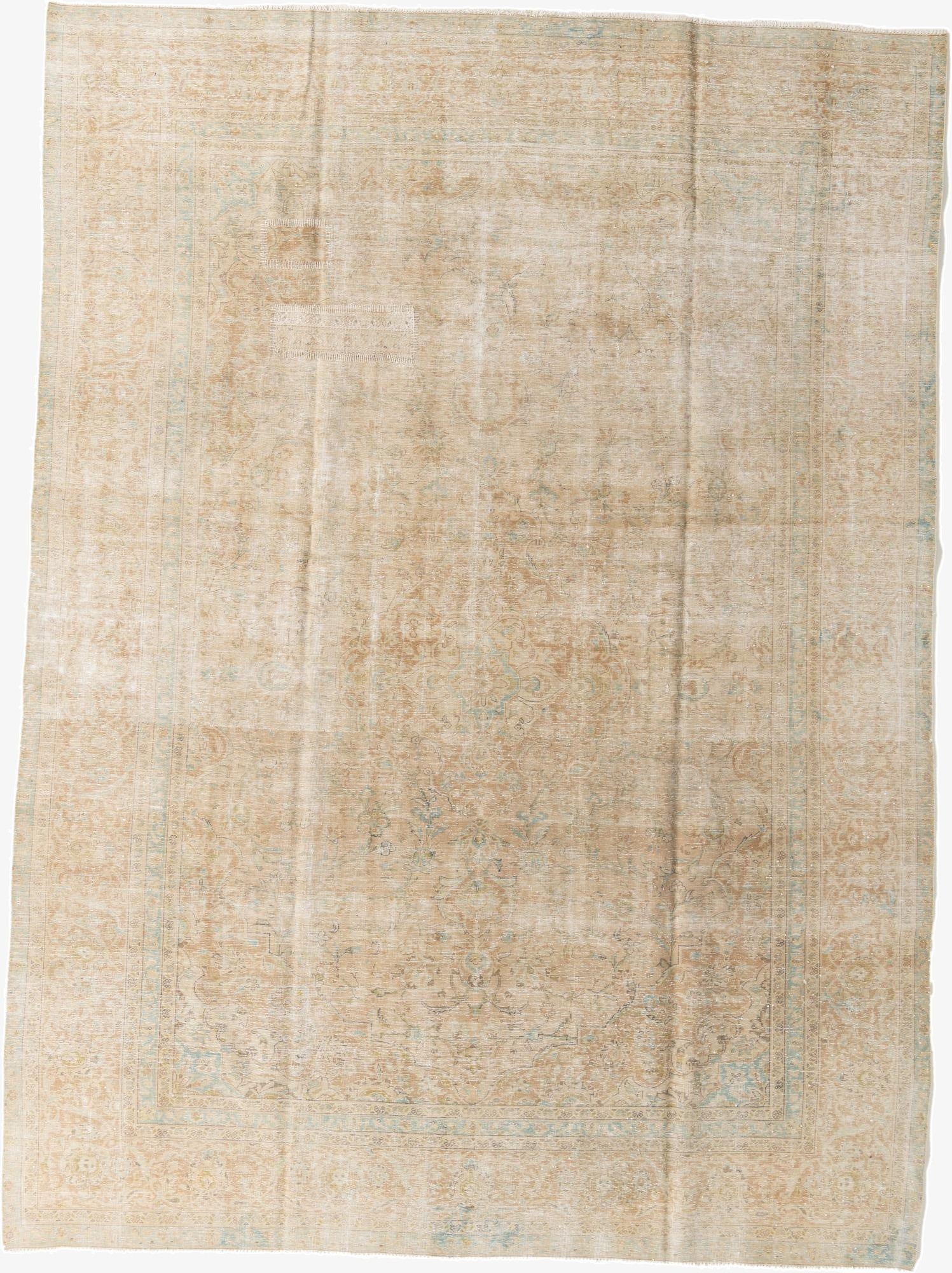 9' x 12' 3  Hand Knotted Ultra Vintage Persian Wool Rug