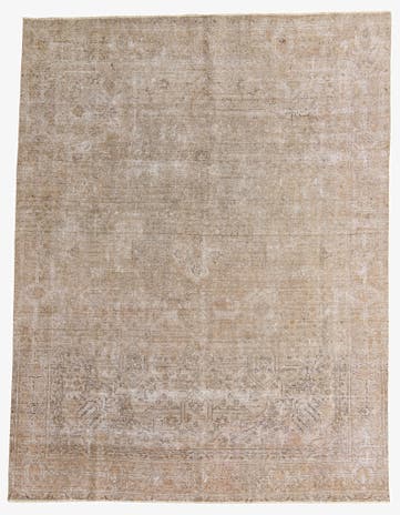 9' 7 x 12' 4 Hand Knotted Ultra Vintage Persian Wool Rug