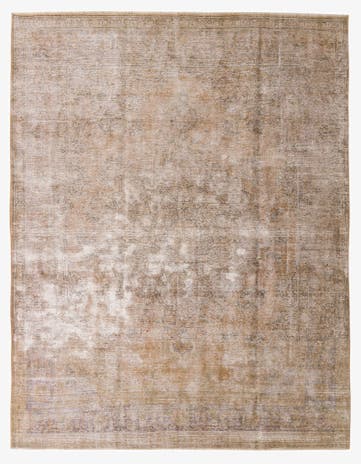 9' 4 x 12' 2 Hand Knotted Ultra Vintage Persian Wool Rug