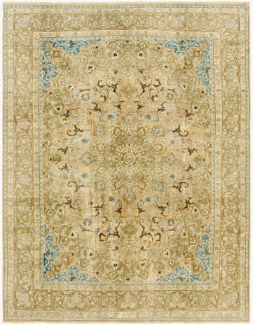 9' 7 x 12' 7 Hand Knotted Ultra Vintage Persian Wool Rug