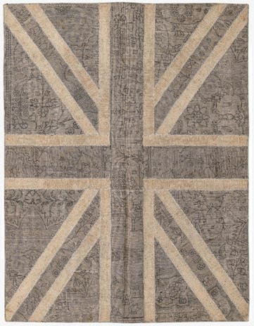 5' x 6' 6 Hand Knotted Ultra Vintage Persian Wool Rug